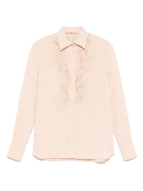 Ermanno Scervino lace-panel shirt Pink D462K366FKE