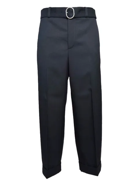 Jil Sander belted trousers Blue J22KA0230J70001