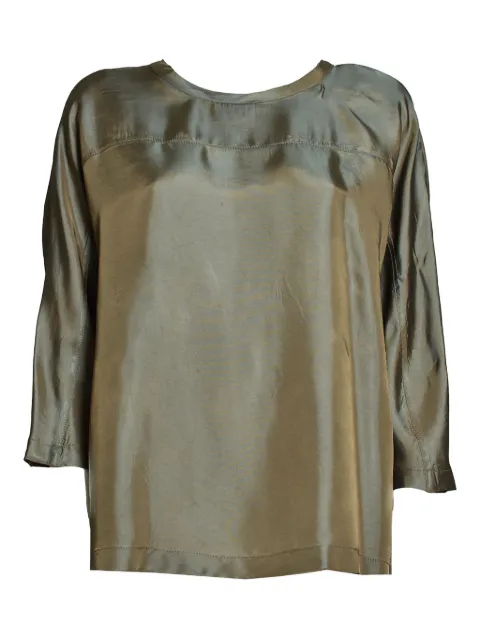 ASPESI satin-finish blouse Green 5638P10101393