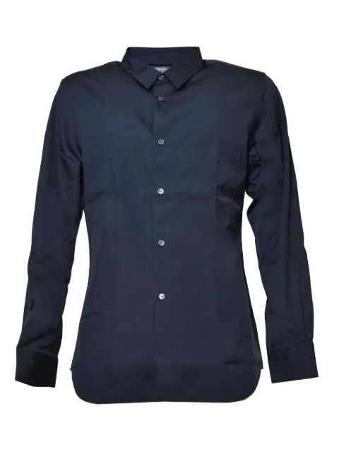 Comme Des Garçons wool shirt Blue FZB051PER2