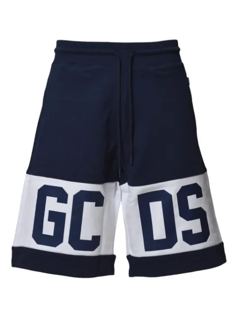 GCDS logo-print shorts Blue B1XM3100JD177