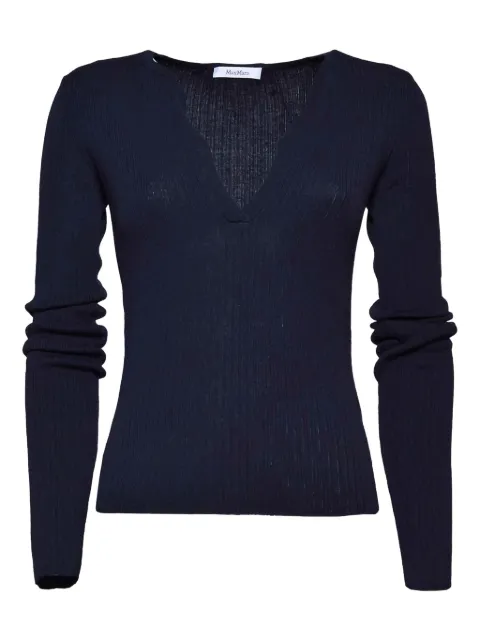 Max Mara ribbed-knit top Blue 2421366111600