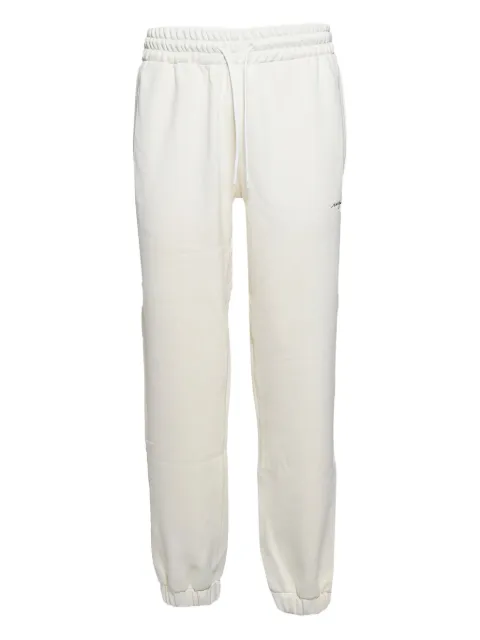 MSGM logo-embroidered track pants White 3640MP79247001