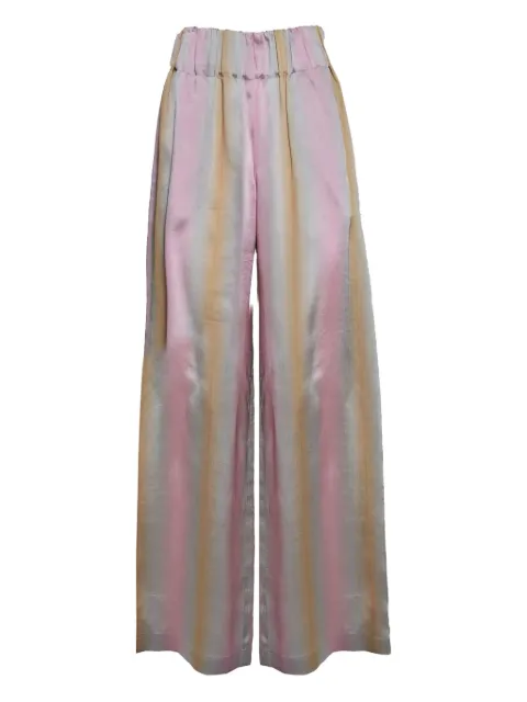 ASPESI striped wide-leg trousers Pink 0141P09801994