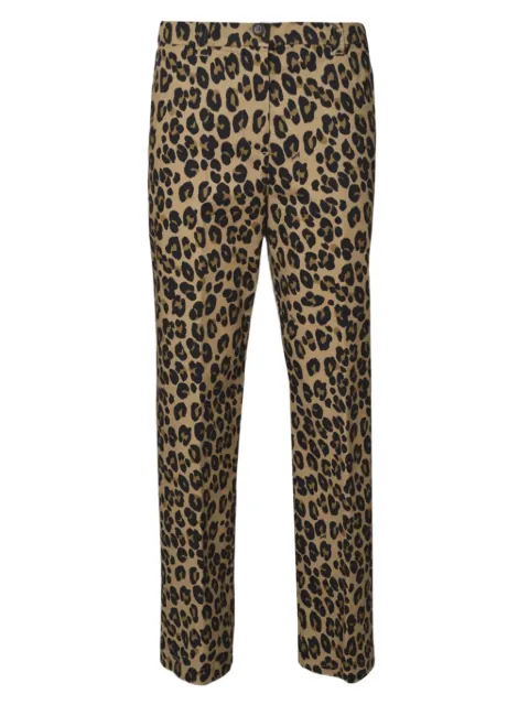 ASPESI leopard-print trousers Neutrals G0186L110