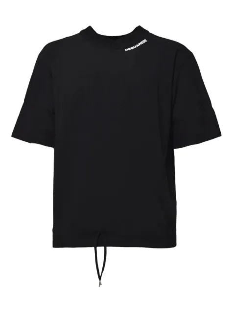 DSQUARED2 drawstring-hem T-shirt Black S74GD1373S24658