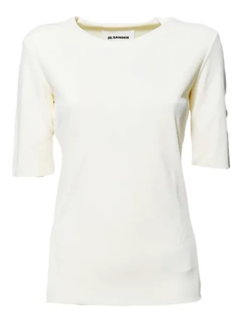 Jil Sander crepe T-shirt Neutrals J04NC0002J65016