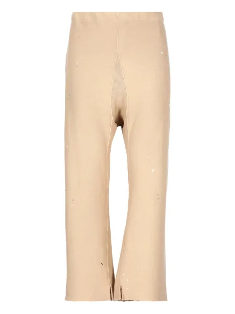 Maison Margiela drawstring-waist cropped trousers Neutrals S50KA0677M25019