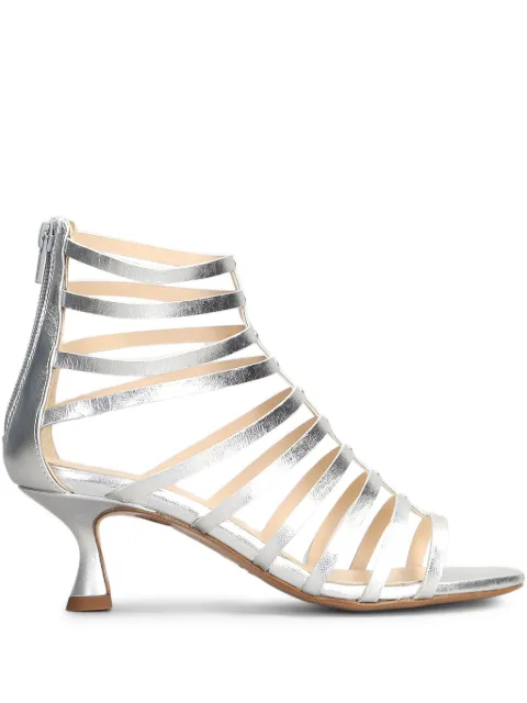 Anna F. 55mm leather sandals Silver 3745