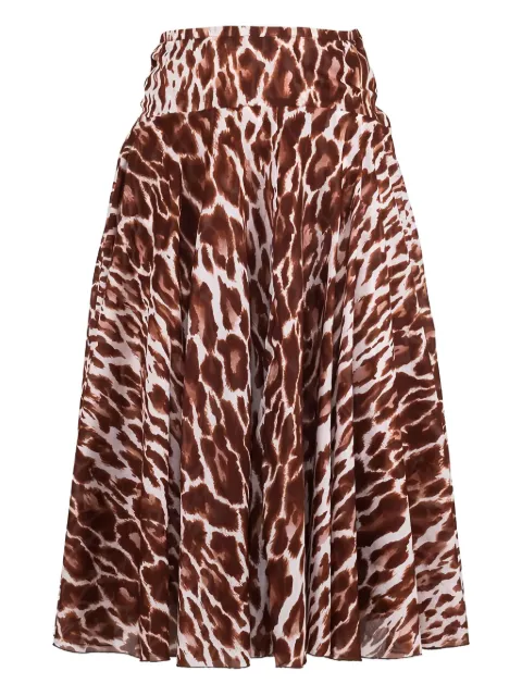 Samantha Sung Aster leopard-print midi skirt Brown DIORLEOPARD