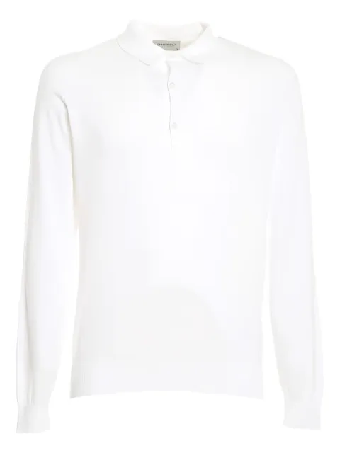John Smedley cotton polo shirt White BRADWELL