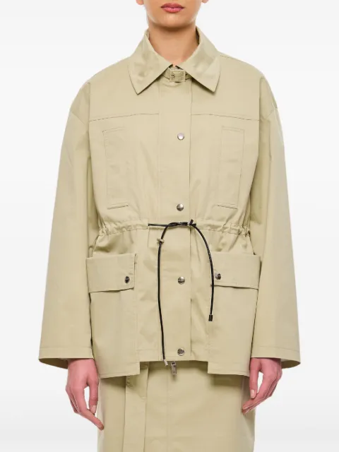 Halfboy drawstring-waist parka jacket Neutrals HS251WO002RA002403