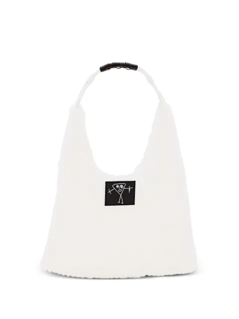 Plan C mesh shoulder bag White SHCBF51A01FL00100W01