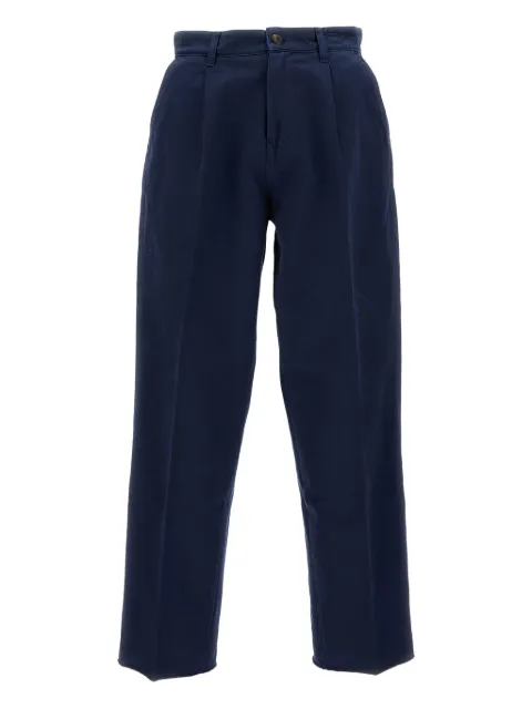 Fay pressed-crease trousers Blue MTM8150093TVDC