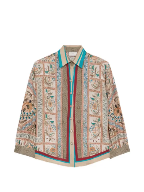 Pierre-Louis Mascia silk shirt Neutrals ALOESCML120495
