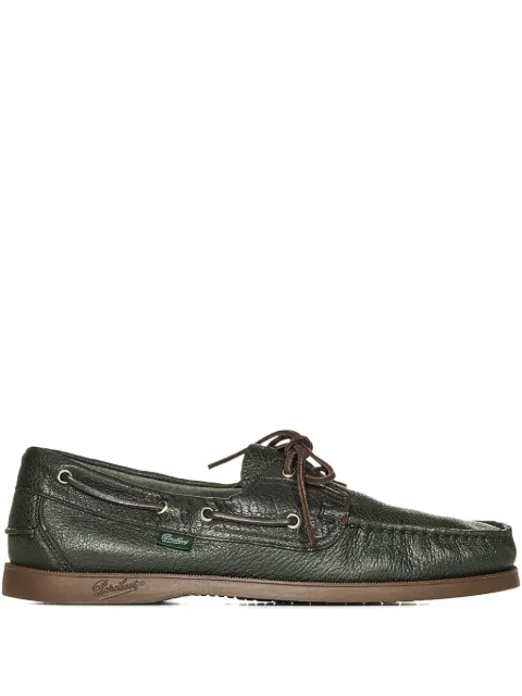 Paraboot leather boat shoes Brown 780550MARINEMARRON