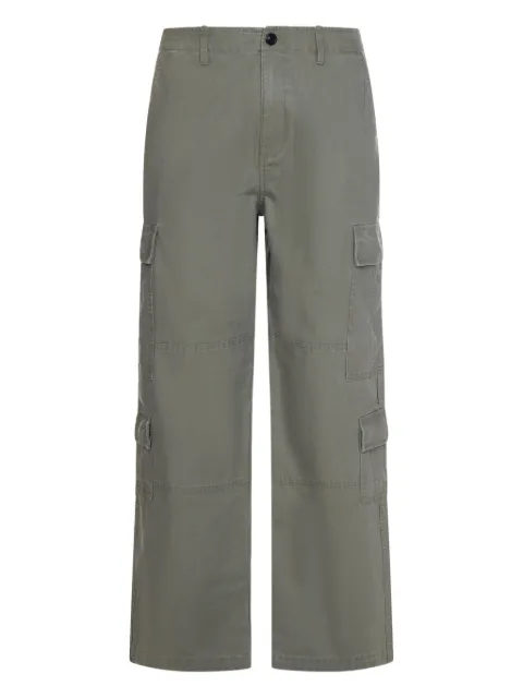 Stüssy multi-pocket cotton trousers Green 116586E