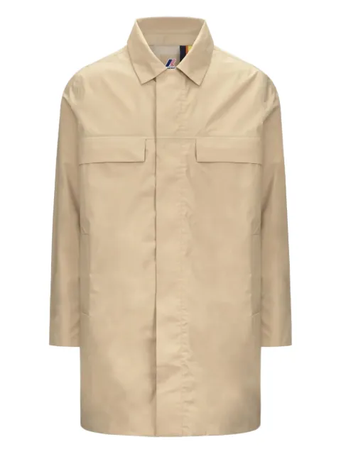 K-Way classic-collar coat Neutrals K4131TWAZI