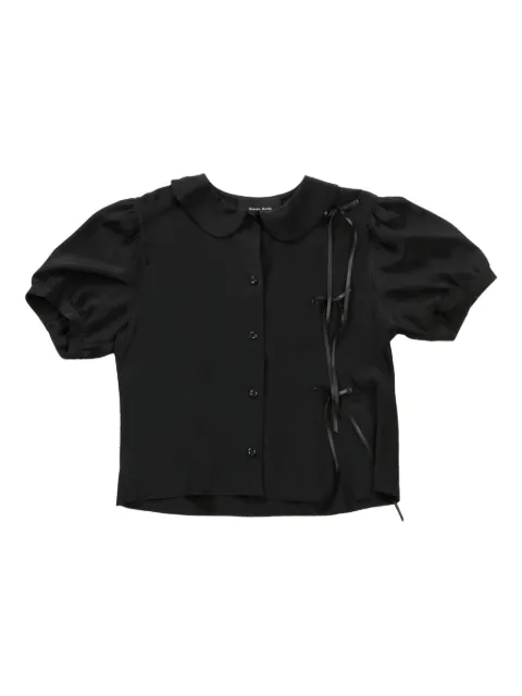Simone Rocha bow-embellished shirt Black 53310541BLACK