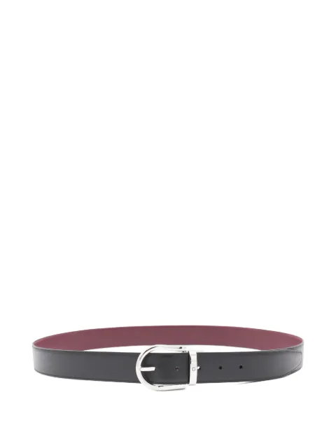 Montblanc leather belt Black 199638BLACKCASSIS