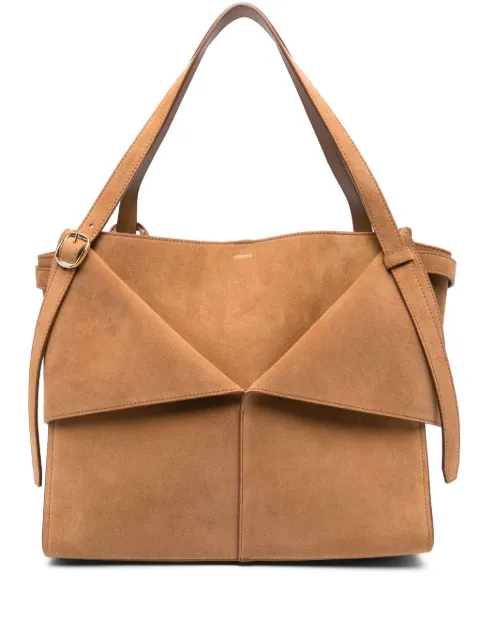 Coperni medium suede shoulder bag Brown COPBA98F6049BRW