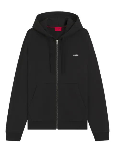 HUGO zip-up hooded jacket Black 50548651