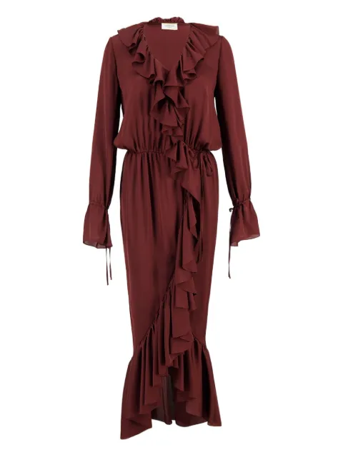 Saint Laurent silk dress Red 814446Y720W
