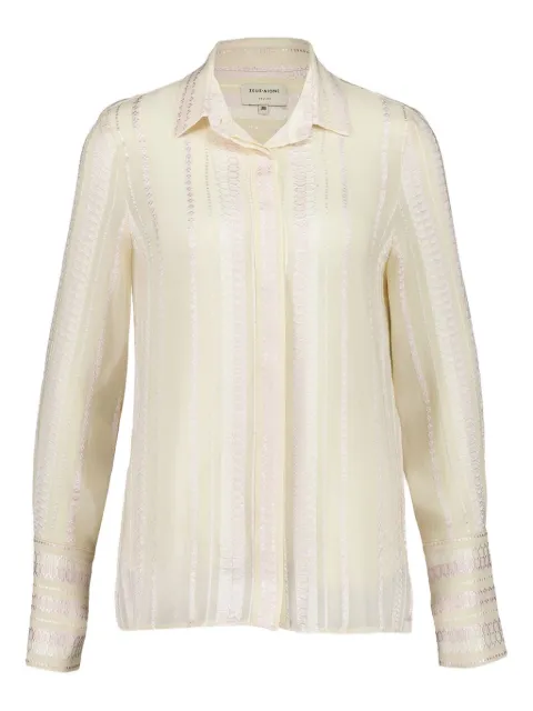 Zeus+Dione textured shirt Neutrals CLSR0271