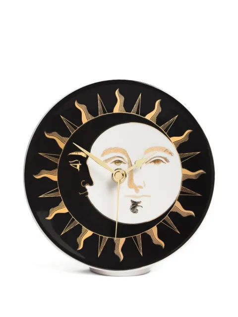 Fornasetti sun and moon decorative clock Black DCLO05