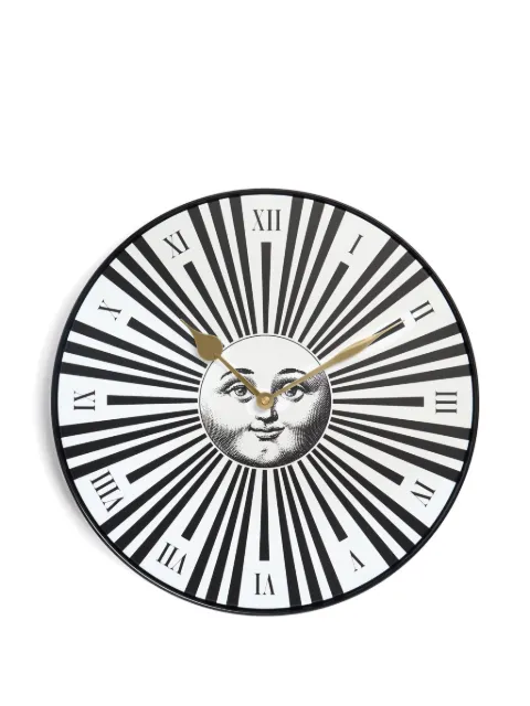 Fornasetti sun-motif wall clock Black WRCLO09