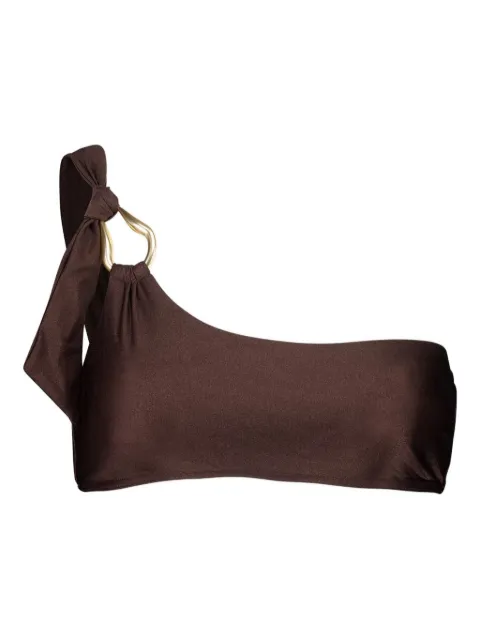 ZIMMERMANN Ascension one-shoulder bikini top Brown 2901WSS253