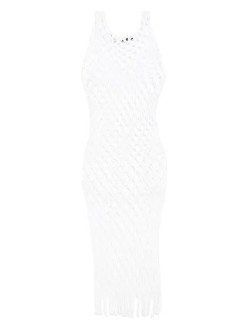Christopher Esber knitted mesh tank dress White 25023264WHITE