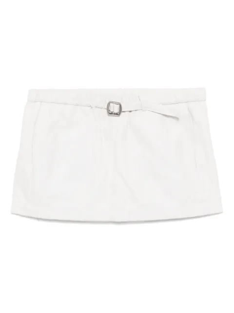 Christopher Esber crushed belted mini skirt Neutrals 25024240CLOUD