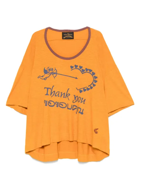 Vivienne Westwood Pre-Owned 2018 graphic-print t-shirt Orange VW420ZL