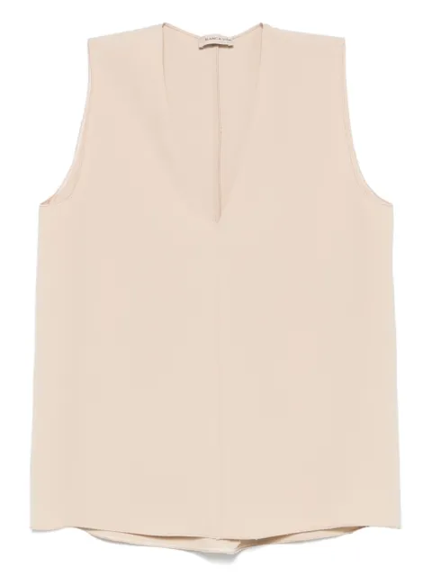 Blanca Vita V-neck top Neutrals CIRTA1352
