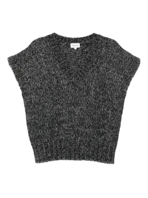 P.A.R.O.S.H. V-neck short-sleeve top Grey LAILAD500063