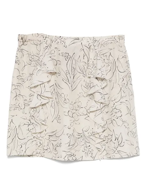 Marni Pre-Owned 2010s silk skirt Neutrals MA250ZM