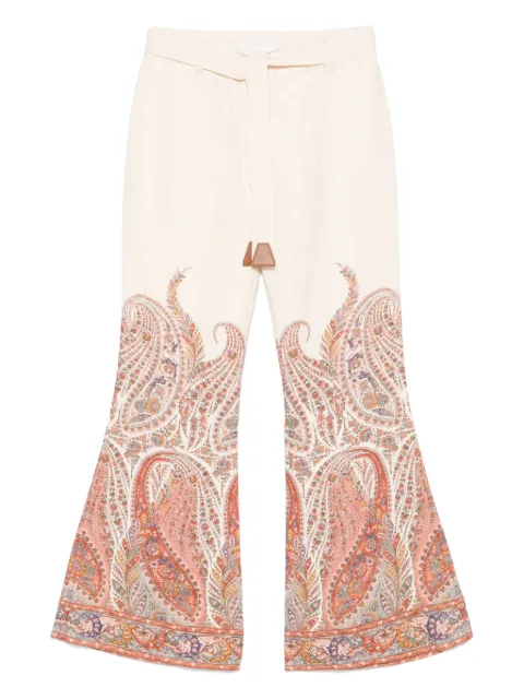 ZIMMERMANN paisley-print trousers Neutrals 3235PSS251CRMPAI
