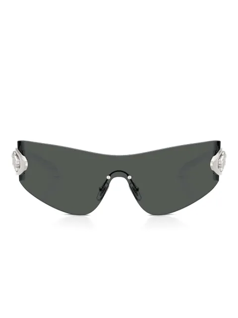 Versace Eyewear Medusa-embellished shield sunglasses Grey VE2280100087