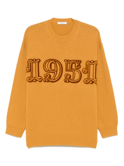 Max Mara crew-neck sweater Yellow 2511361191600