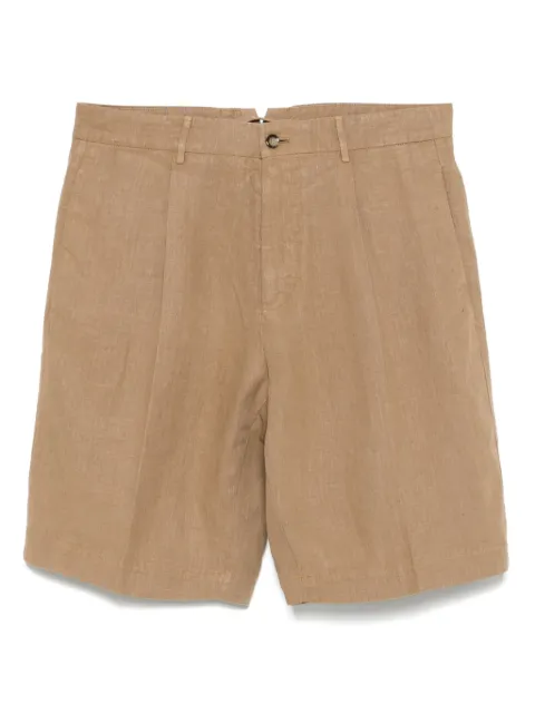 Dell'oglio linen shorts Brown RIVAMODTCR3434