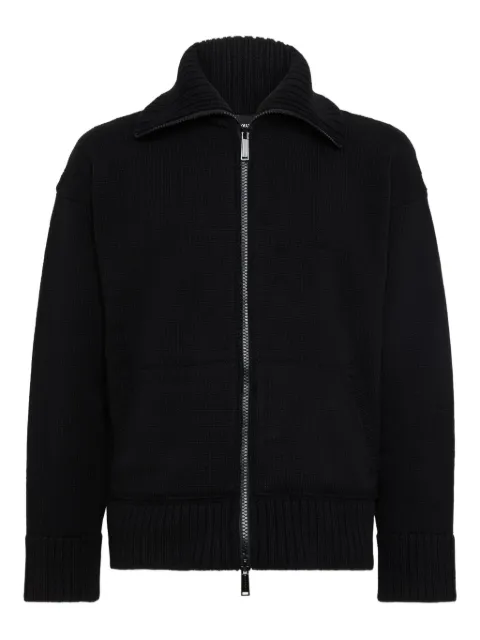 DSQUARED2 zip-up cardigan Black S74HA1554D13134
