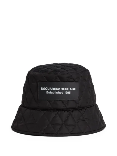 DSQUARED2 quilted bucket hat Black HAM009811702380