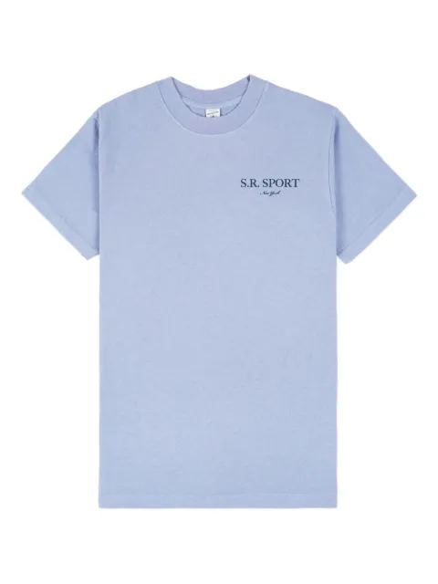 Sporty & Rich cotton T-shirt Blue TO043612201BL59