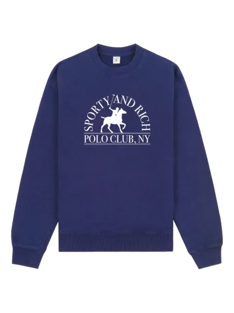 Sporty & Rich cotton sweatshirt Blue ST071612252BL106