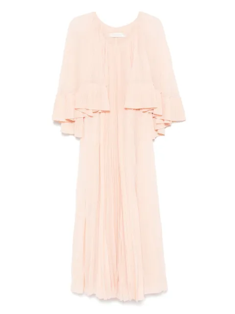 ZIMMERMANN Illuminate pleated cape dress Orange 3126DS251
