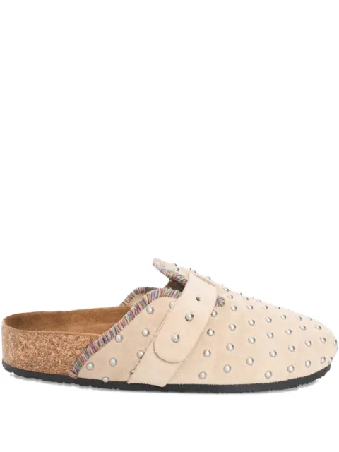 Arizona Love Joe stud-embellished slip-on mules Neutrals SS25JOEB