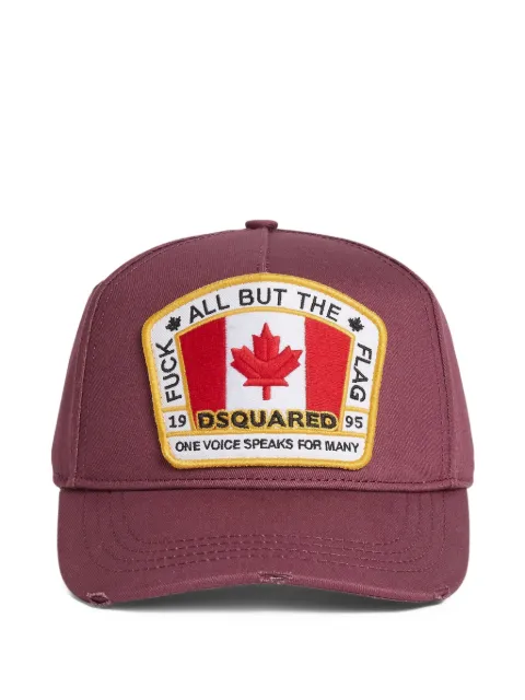 DSQUARED2 Canadian flag baseball cap Red BCW401105C00001