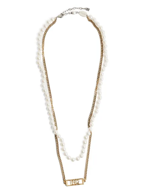 DSQUARED2 brass chain-link necklace Gold NEM033413420001