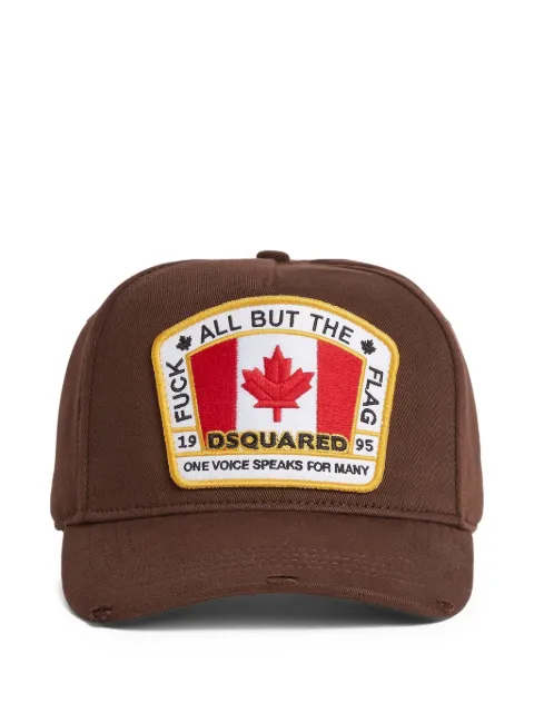 DSQUARED2 canadian flag baseball cap Brown BCM401105C00001